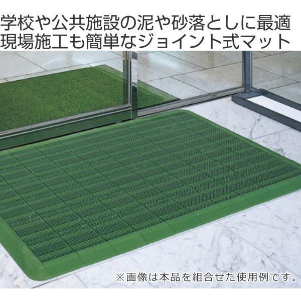 玄関マット 屋外 業務用 本駒 15×15cm ライナーハードマット （ コンドル 山崎産業 組合わせ 玄関 マット ジョイント 屋外用 防炎適合品 ）｜livingut｜02