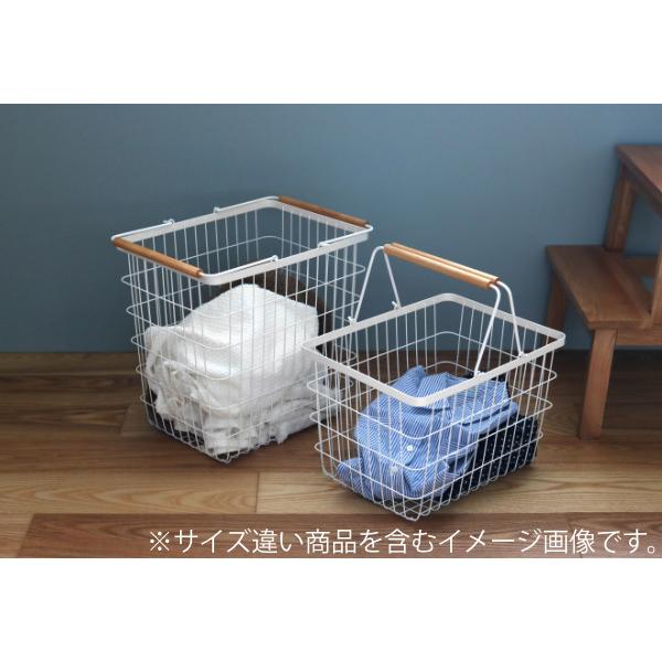 山崎実業 tosca ランドリーバスケット トスカ L ホワイト