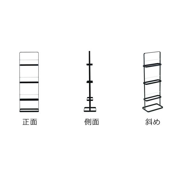 スリッパラック タワー tower スリム 6足 縦型 スリッパ収納 （ スリッパ 収納 3段 スリッパスタンド スリッパ立て スリッパホルダー コンパクト おしゃれ ）｜livingut｜03