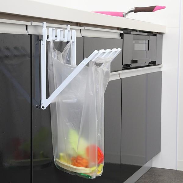 特典付き 山崎実業 tower レジ袋ハンガー タワー （ 4903208071338 713 キッチン 分別ゴミ箱 キッチン用品 ゴミ袋 ごみ箱 分別 折りたたみ TOWER レジ袋掛け ） | 山崎実業 | 09