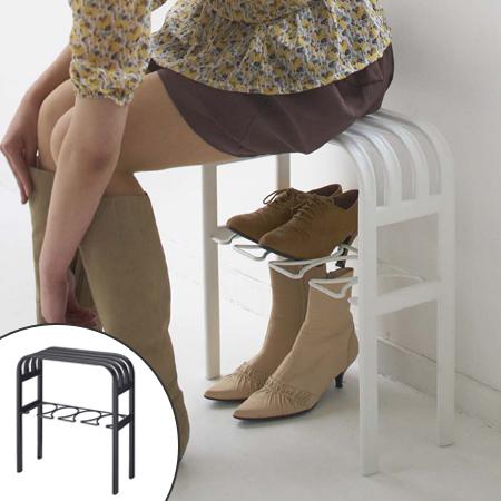 ベンチブーツラック ライン （ 靴収納 玄関収納 下駄箱 山崎実業