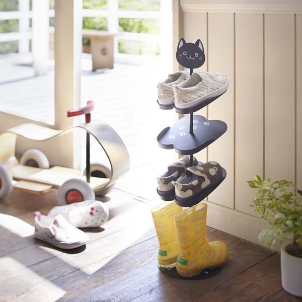 シューズラック キッズ 4段 （ シューズホルダー キッズシューズラック
