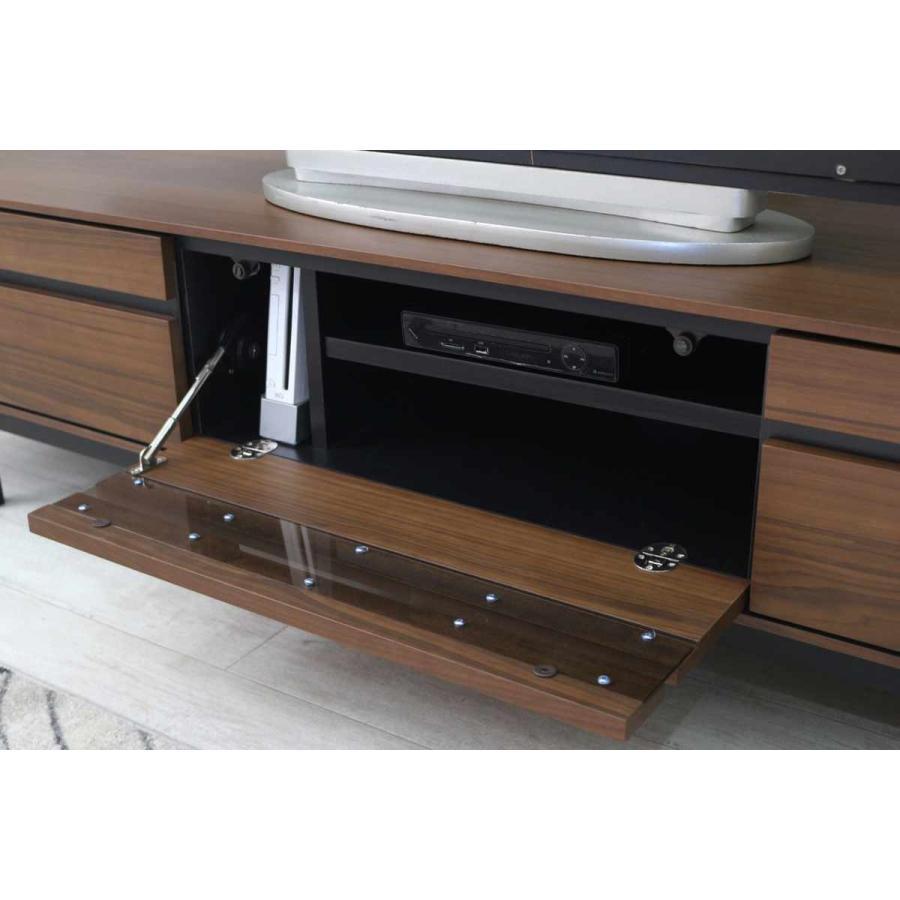 テレビ台 幅150cm 脚付き リモコンOK 天然木 完成品 （ ローボード
