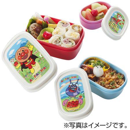 お弁当箱 シール容器 ランチコンテナー アンパンマン 3個入 子供用