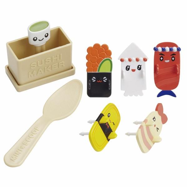 抜き型 ピック SUSHI おにぎり型＆ピックセット ミニしゃもじ付き