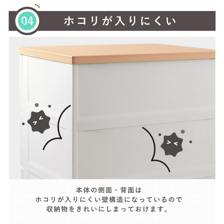 Fits チェスト フィッツプラス 5段 幅75×奥行41×高さ105cm F7505 Fits チェスト フィッツプラス 5段 幅75×奥行41×高さ105cm F7505