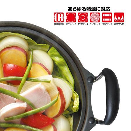 □在庫限り・入荷なし□ 蒸し鍋 うさぎの宴 24cm IH対応 （ 蒸鍋 両手