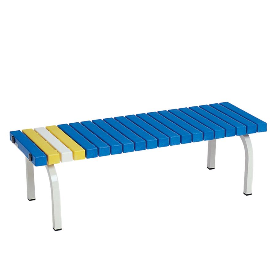 美品 耐候素材◾️テラモト 折りたたみベンチ ガーデンファニチャー