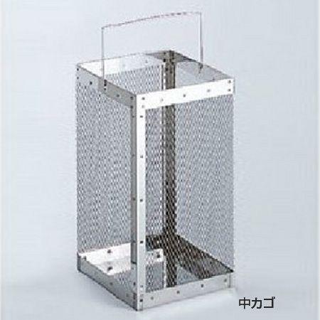 （法人限定） ゴミ箱　ステンレスくず入れ　角型　18.4L　回転フタ付き　DK-025 （ ダストボックス ごみ箱 屑入 ）_1