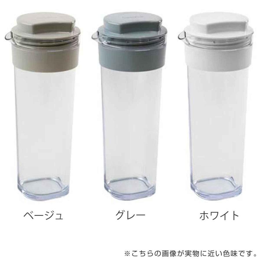 冷水筒 スリムジャグ 1.1L 横置き 縦置き 耐熱 日本製 同色2本セット （ 麦茶ポット ピッチャー 水差し 熱湯 白 ）｜livingut｜07