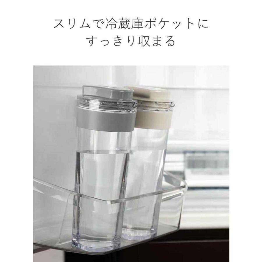 冷水筒 スリムジャグ 1.1L 横置き 縦置き 耐熱 日本製 同色2本セット （ 麦茶ポット ピッチャー 水差し 熱湯 白 ）｜livingut｜08