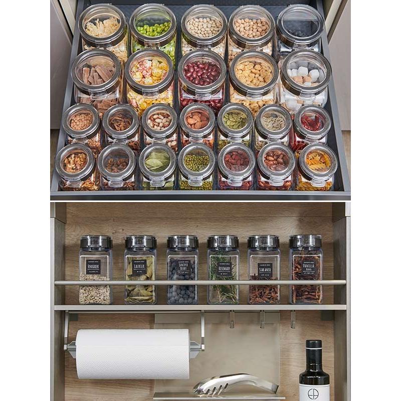 保存容器 1 7l フレッシュロック 角型 お得な3個セット 選べるカラー 緑 低価格化 キッチン収納 調味料入れ キャニスター 茶 白