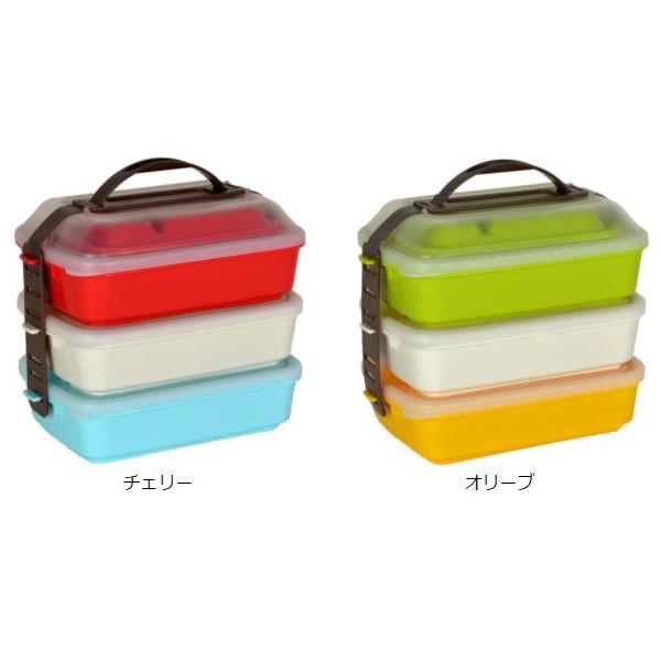 ピクニックランチボックス お弁当箱 レジャーランチボックス 3段 取り