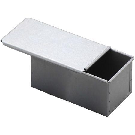 食パン型 パン型 1斤 焼き型 スクエアブレッド型 蓋付き アルミメッキ