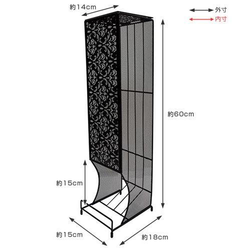 トイレットペーパーストッカー　ファミーユ　スチール製　トイレットペーパー収納　トイレットペーパーラック （ 収納ラック スタンド トイレ収納 ）｜livingut｜06