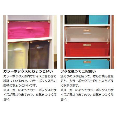 カラーボックス用収納ケース フレックス プレミアムボックス 横型 幅