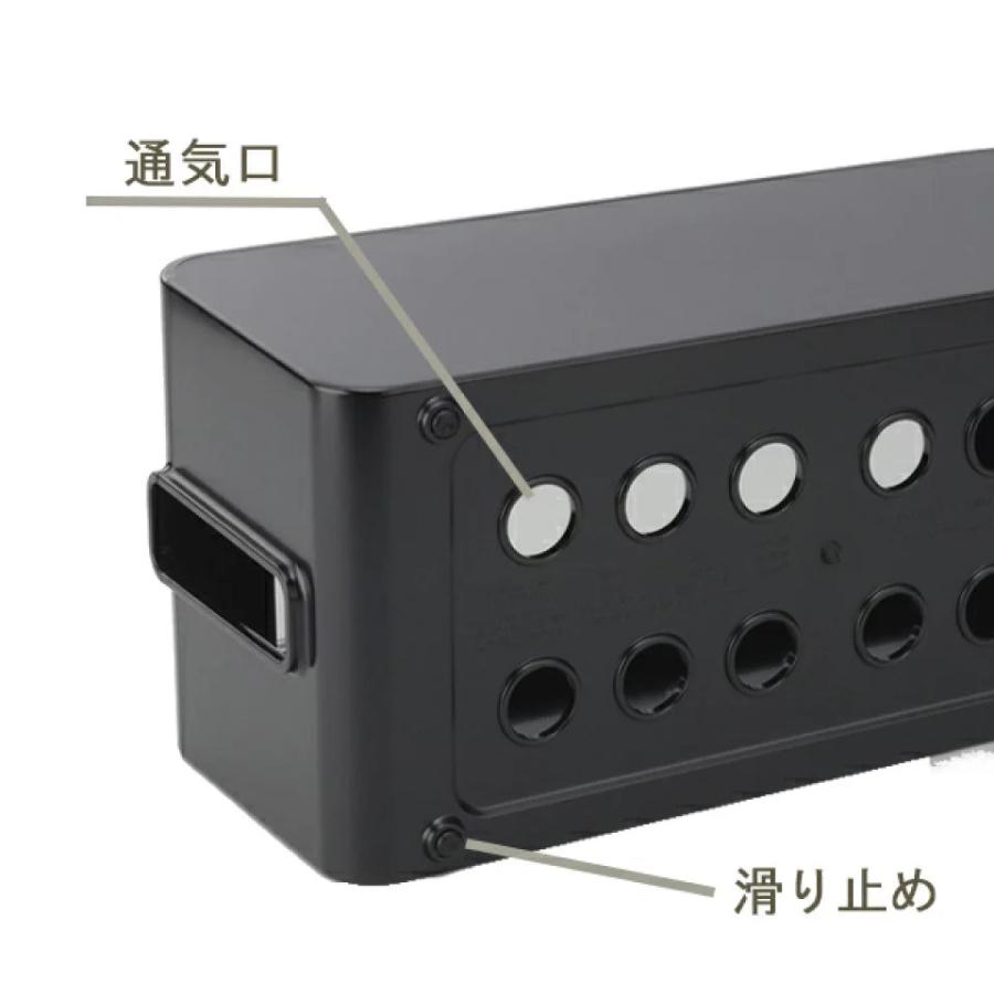 イノマタ化学 ケーブル収納 テーブルタップボックス 2個セット 配線 