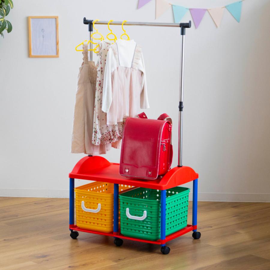 ミキハウス　ハンガーラック　収納ボックス ミキハウスハンガーラック