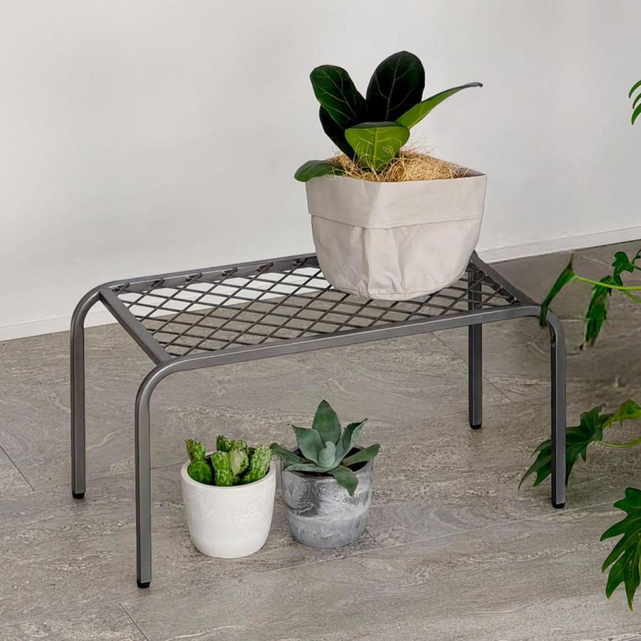 アイアン プランターラック　2つセット 花台 アイアンプランタースタンド TWILL ツイル 中 2個組