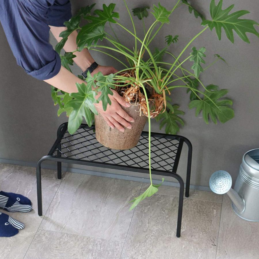 花台 アイアンプランタースタンド TWILL ツイル 中 2個組
