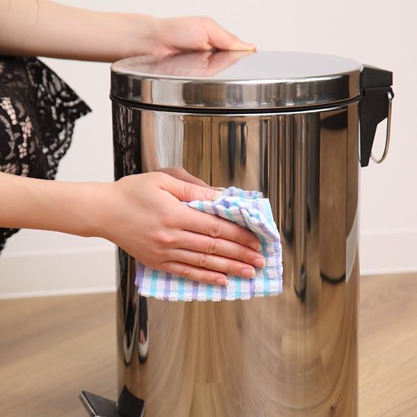 パール金属 ゴミ箱 3L ふた付き ペダル ステンレス 丸型 （ 3リットル