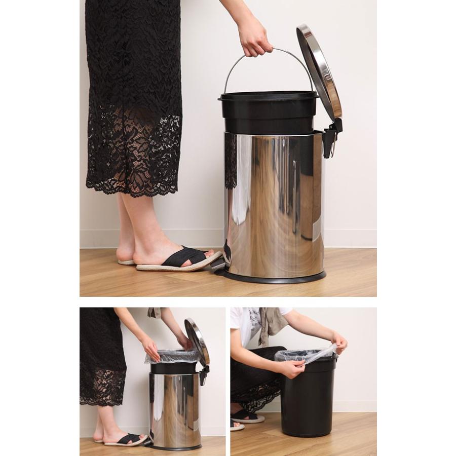 パール金属 ゴミ箱 20L ふた付き ペダル ステンレス 丸型 ( 20 パール金属 ゴミ箱 20L ふた付き ペダル ステンレス 丸型 ( 20