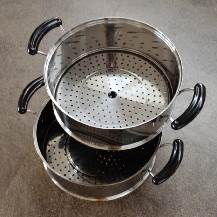パール金属 3段蒸し器 30cm IH対応 だんらん ガラス蓋付き 3升用 パール金属 3段蒸し器 30cm IH対応 だんらん ガラス蓋付き 3升用