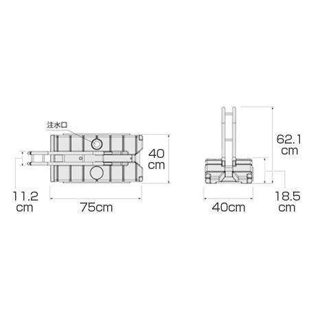 法人限定） 自転車スタンド サイクルステージ ロータイプ （ サイクル