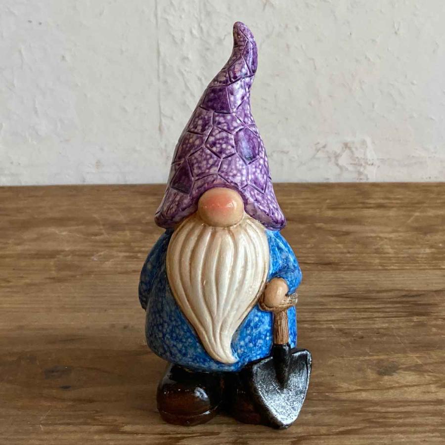 ガーデンノーム S 置物 （ 小人の妖精 小人 レジン オブジェ