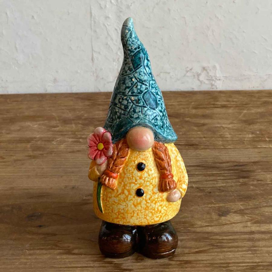 ガーデンノーム S 置物 （ 小人の妖精 小人 レジン オブジェ