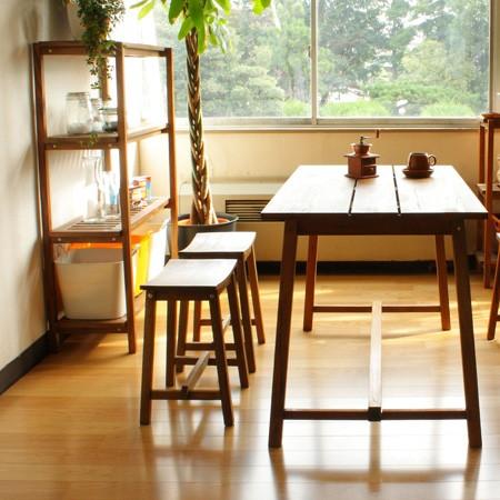 □在庫限り・入荷なし□ラック 収納棚 4段 マホガニー製 Jardin