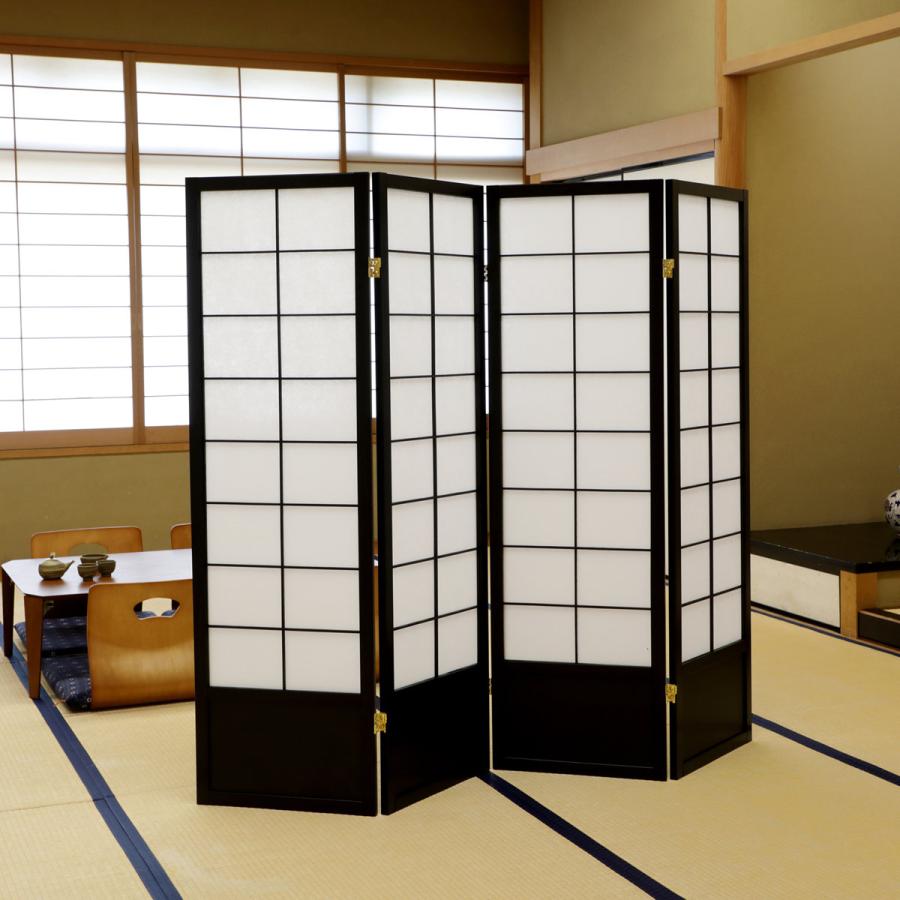 弘益 和風衝立 4連 折りたたみ 高さ150cm 天然木 完成品 不織布 弘益 和風衝立 4連 折りたたみ 高さ150cm 天然木 完成品 不織布