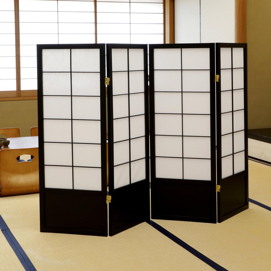 弘益 和風衝立 4連 折りたたみ 高さ120cm 天然木 完成品 不織布 弘益 和風衝立 4連 折りたたみ 高さ120cm 天然木 完成品 不織布