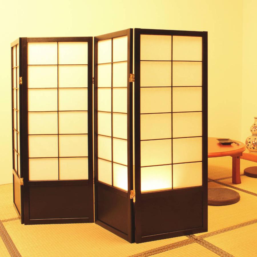 弘益 和風衝立 4連 折りたたみ 高さ120cm 天然木 完成品 不織布 弘益 和風衝立 4連 折りたたみ 高さ120cm 天然木 完成品 不織布