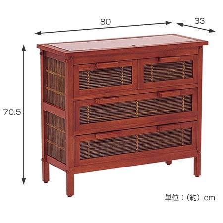 □在庫限り・入荷なし□コレクションチェスト 3段 SELVA セルバ 幅80cm 