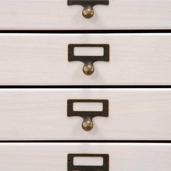 スリムチェスト 9段 ウッドプロダクツ 幅28cm ブラウン （ 桐