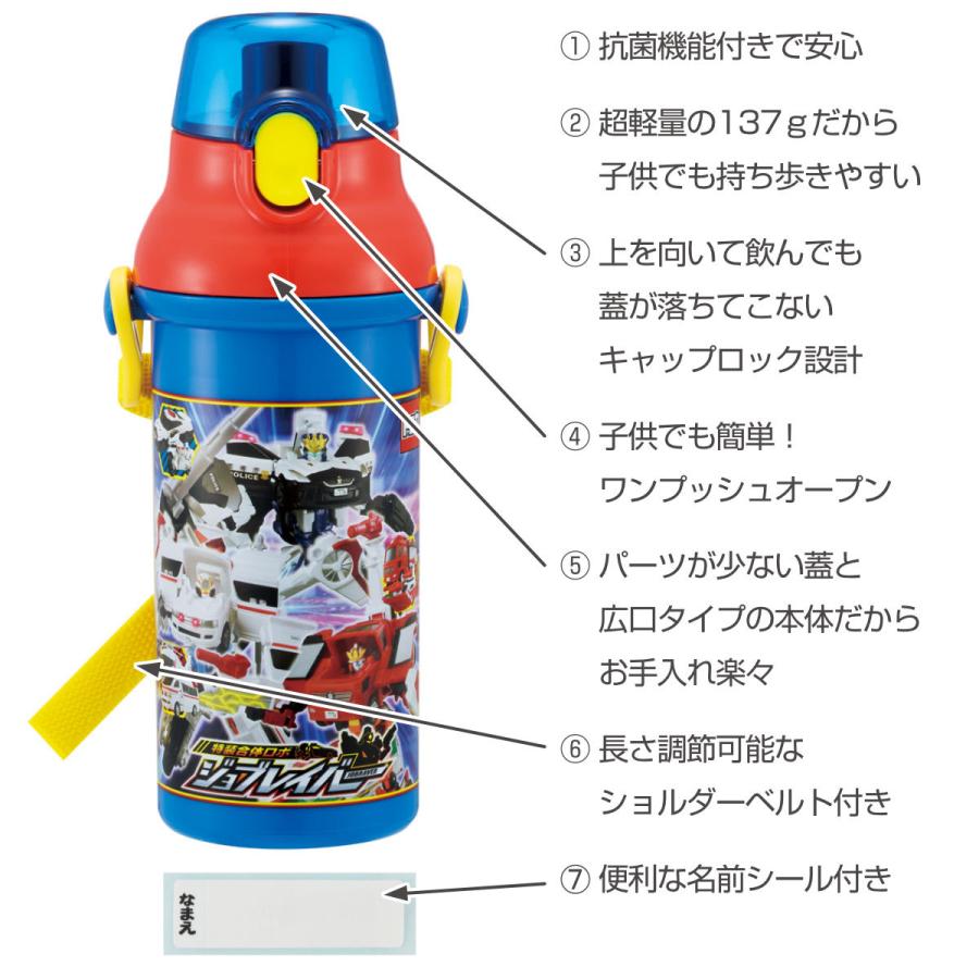 スケーター 水筒 480ml 直飲プラワンタッチボトル ジョブレイバー