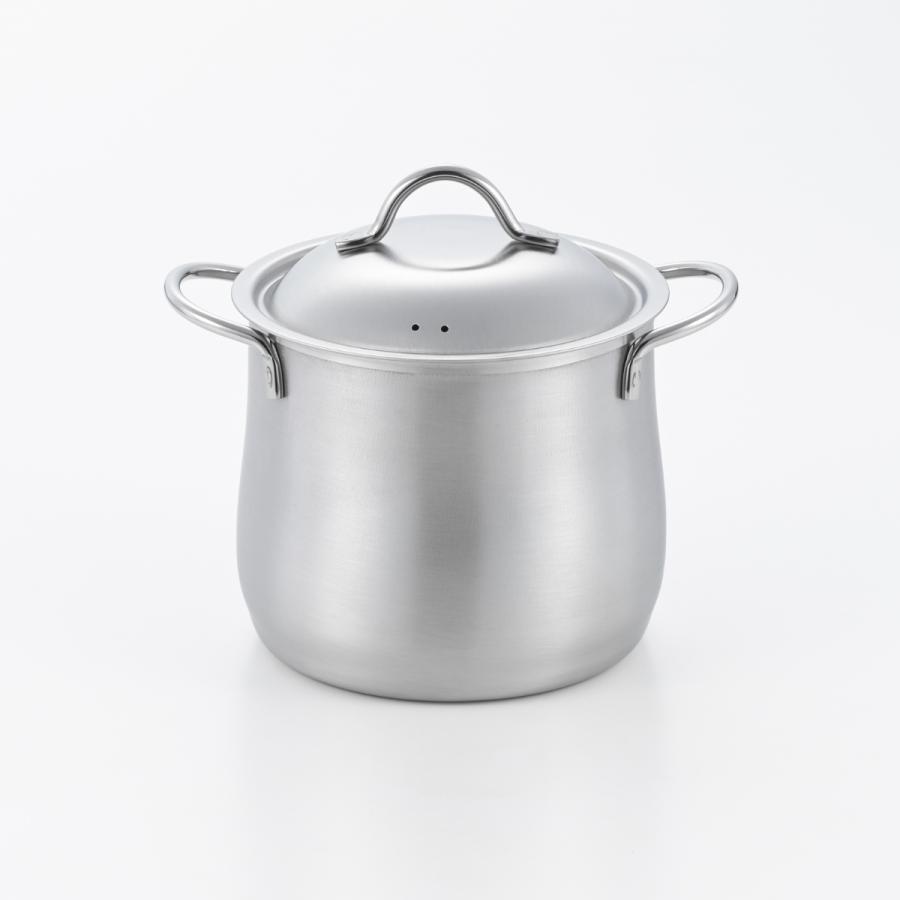 郷技 両手鍋 14cm 深型 IH対応 煮込み鍋 ステンレス製 日本製 （ ガス