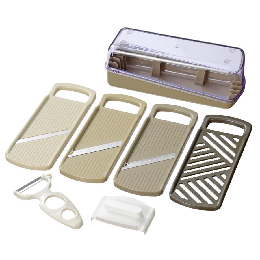 業務用　調理器具　セット 和平フレイズ モットプラス マルチスライサー＆三徳ピーラーセット 8点