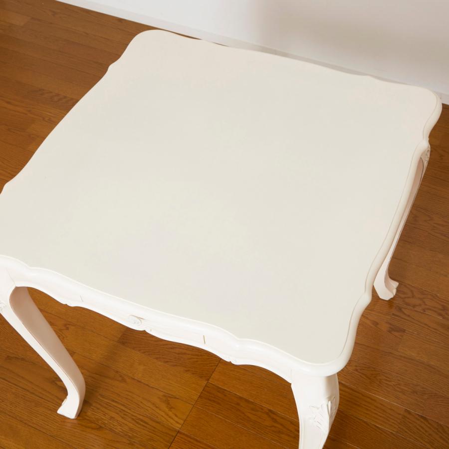 クロシオ　コモダイニングテーブル　猫脚 クロシオ ダイニングテーブル 幅75cm コモ 引出付き 猫脚 （ テーブル