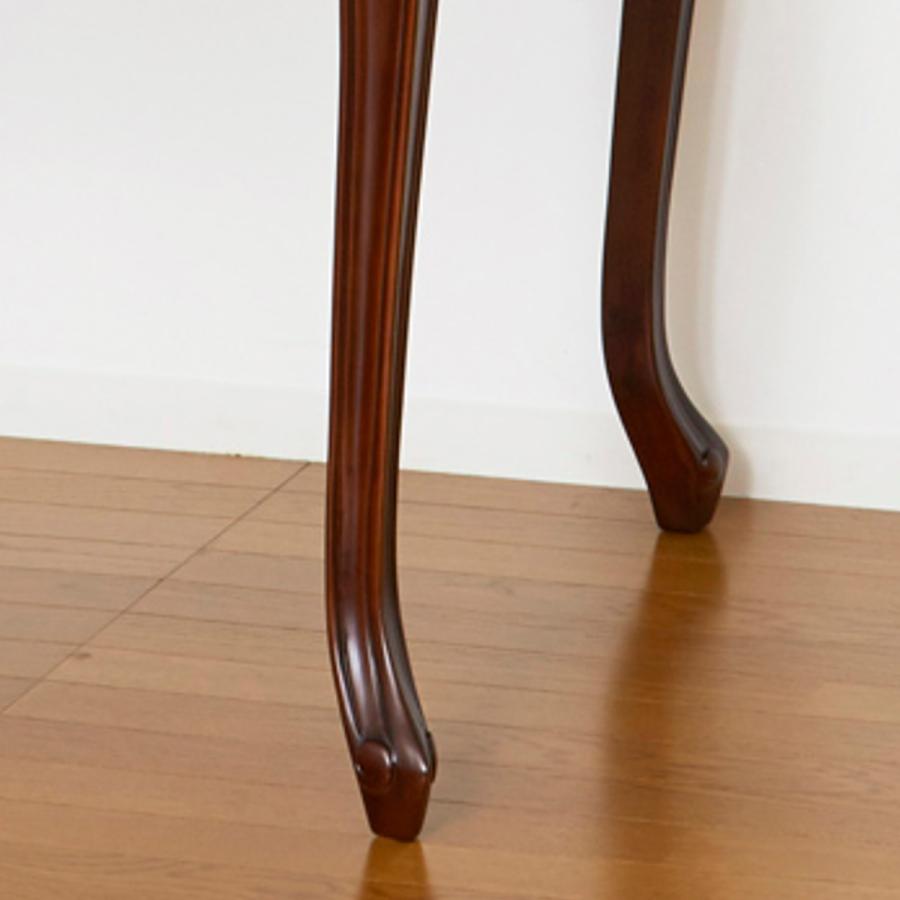 クロシオ　コモダイニングテーブル　猫脚 クロシオ ダイニングテーブル 幅75cm コモ 引出付き 猫脚 （ テーブル