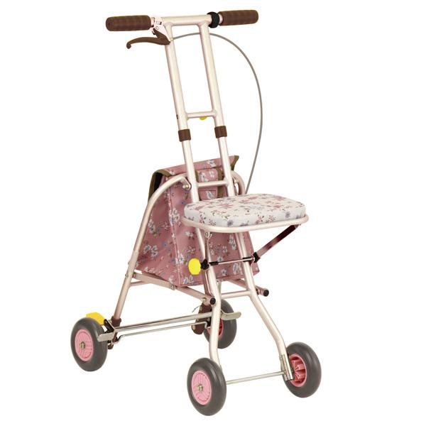 シルバーカー コンパクトタイプ プチカ コンパクト 座れる 幸和製作所 おしゃれ （ カート 歩行器 歩行車 折りたたみ 軽量 アルミ製 歩行補助 介護 高齢者 ） カート 幅41