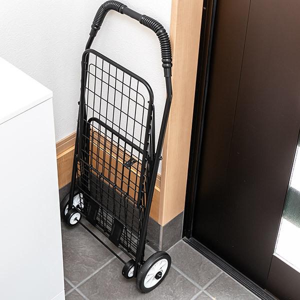 Tacaof ショッピングカート 折りたたみ 4輪 大容量 おしゃれ シンプル