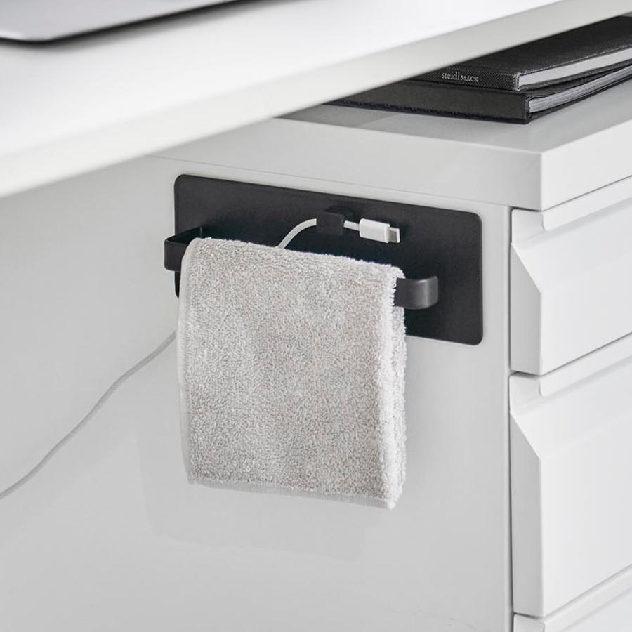 tower 山崎実業 デスクワゴン横マグネットハンドタオルハンガー タワー