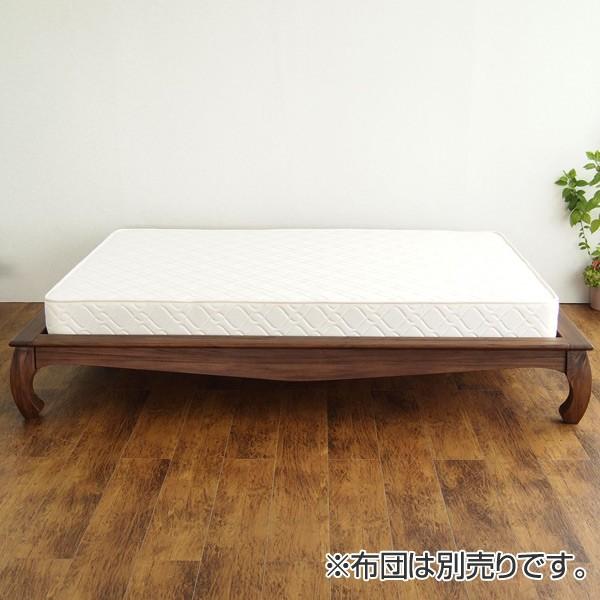 ベッド　　高級感あり　チーク材　中古品 ベッド高級感ありチーク材中古品