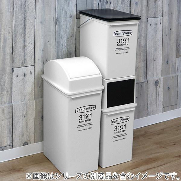 ゴミ箱 17L フロントオープンダスト アースピース 浅型 ふた付き ゴミ箱 17L フロントオープンダスト アースピース 浅型 ふた付き