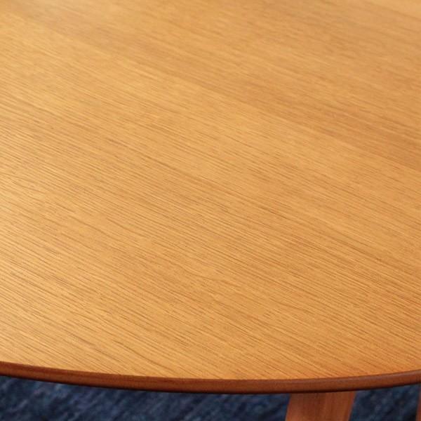 岩附 折りたたみテーブル 幅75cm ローテーブル 木製 天然木 円形 丸型