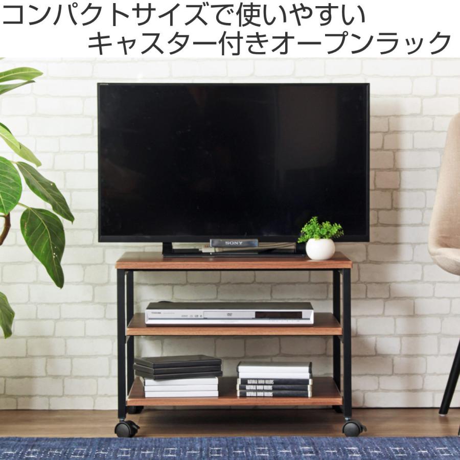 オープンラック キャスター付 テレビラック スチールフレーム 幅60cm （ テレビ台 ローボード 収納 プリンター台 スチールラック ラック コンパクト ）｜livingut｜04