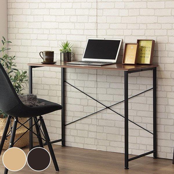 倉 ワークデスク シンプルデスク スチールフレーム Blanc 幅90cm デスク パソコンデスク 作業台 テーブル