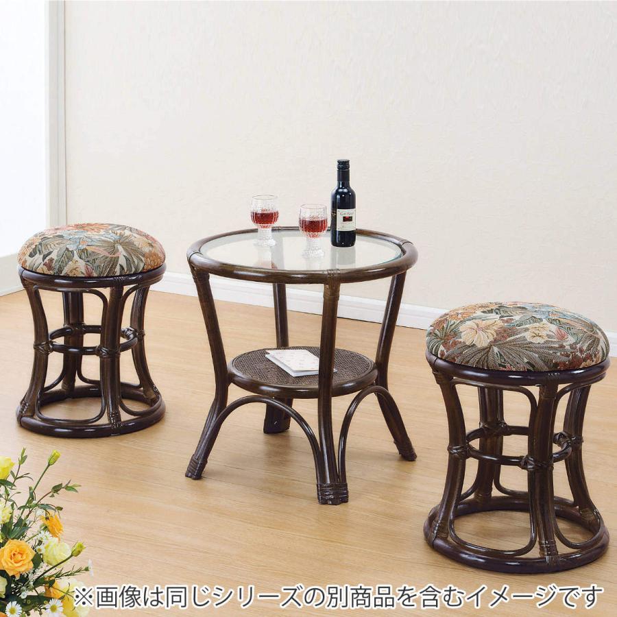 今枝商店 籐 円型テーブル ガラス天板 棚付 直径45cm ( カフェ 今枝商店 籐 円型テーブル ガラス天板 棚付 直径45cm ( カフェ